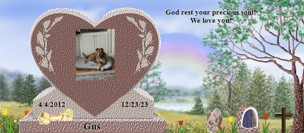 Gus's Rainbow Bridge Pet Loss Memorial Residency Image