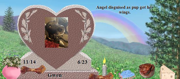 Gwen's Rainbow Bridge Pet Loss Memorial Residency Image