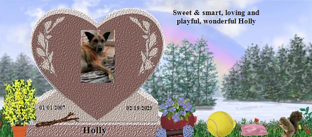 Holly's Rainbow Bridge Pet Loss Memorial Residency Image