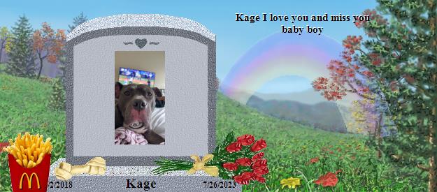 Kage's Rainbow Bridge Pet Loss Memorial Residency Image