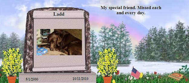 Ladd's Rainbow Bridge Pet Loss Memorial Residency Image