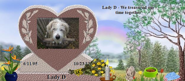 Lady D's Rainbow Bridge Pet Loss Memorial Residency Image