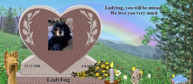 Ladybug's Rainbow Bridge Pet Loss Memorial Residency Image