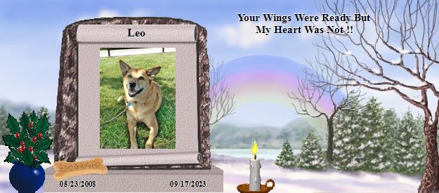 Leo's Rainbow Bridge Pet Loss Memorial Residency Image