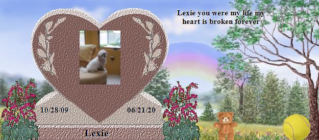 Lexie's Rainbow Bridge Pet Loss Memorial Residency Image