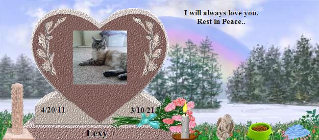 Lexy's Rainbow Bridge Pet Loss Memorial Residency Image