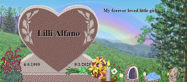 Lilli Alfano's Rainbow Bridge Pet Loss Memorial Residency Image