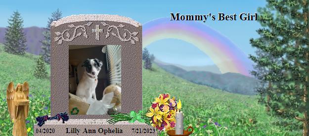 Lilly Ann Ophelia's Rainbow Bridge Pet Loss Memorial Residency Image