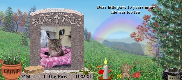 Little Paw's Rainbow Bridge Pet Loss Memorial Residency Image