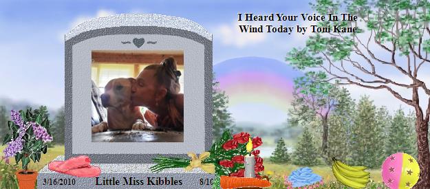 Little Miss Kibbles's Rainbow Bridge Pet Loss Memorial Residency Image