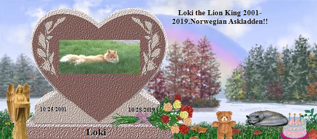 Loki's Rainbow Bridge Pet Loss Memorial Residency Image
