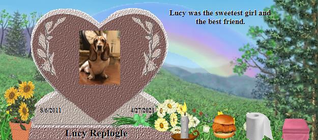 Lucy Replogle's Rainbow Bridge Pet Loss Memorial Residency Image
