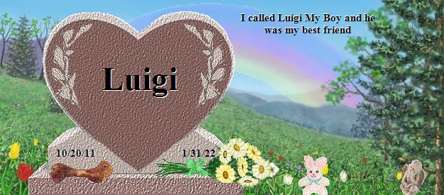 Luigi's Rainbow Bridge Pet Loss Memorial Residency Image