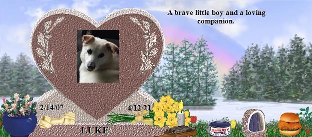 LUKE's Rainbow Bridge Pet Loss Memorial Residency Image