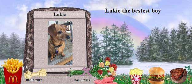 Lukie's Rainbow Bridge Pet Loss Memorial Residency Image